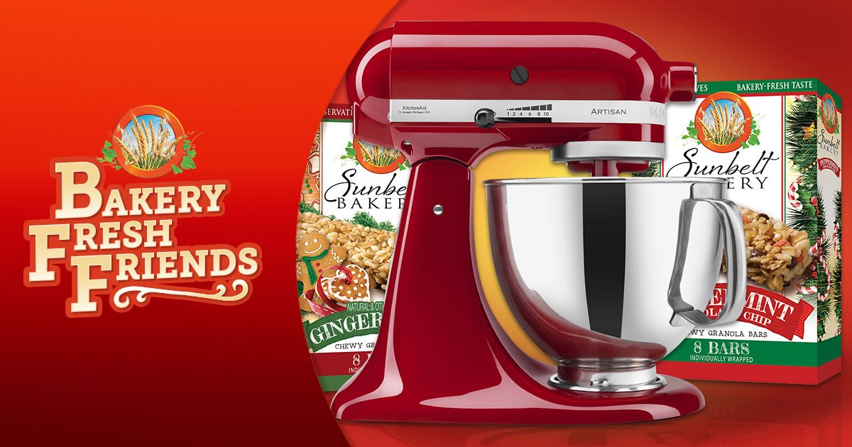 Last chance to win this new Kitchenaid® Mixer! Join BFFs for your chance to win. #Entry #BakeryFreshFriends - sot.ag/76gJ4
