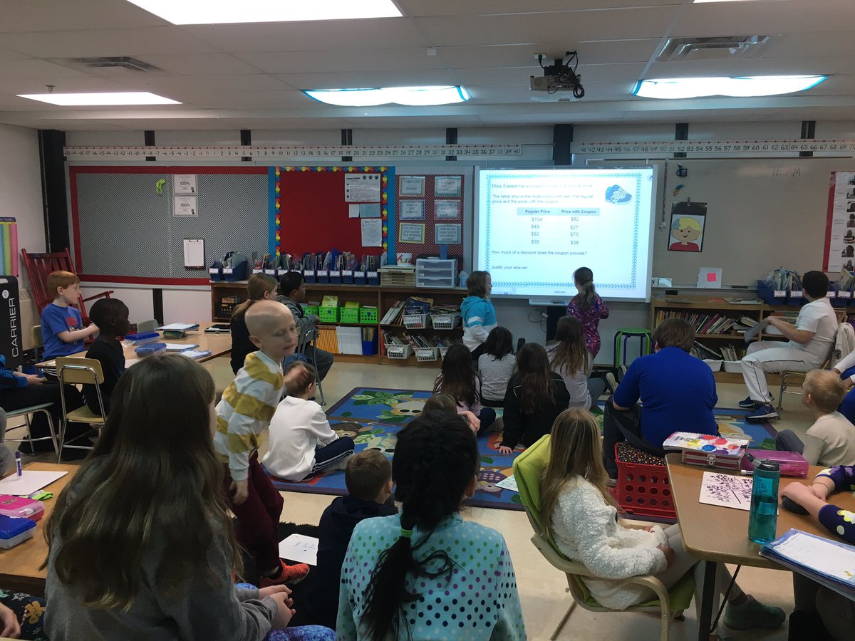 5thGradeKaasa's tweet photo. THINKING THURSDAY was another hit with @MsKyllo 3rd Grade Classroom. #Mathematicians #5thGrade #Buddies #ALASconnectED https://t.co/npdEXgca7G