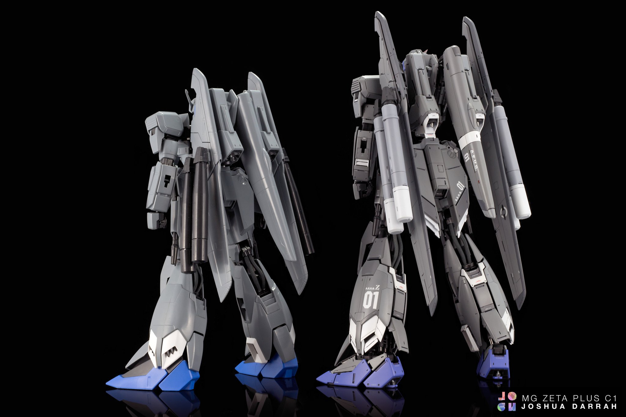 Joshua Darrah Here S A Comparison Of The Mg Zeta Plus C1 Next To The Out Of Box Kit You Can See The Longer Wings And Rear Skirts And Also The