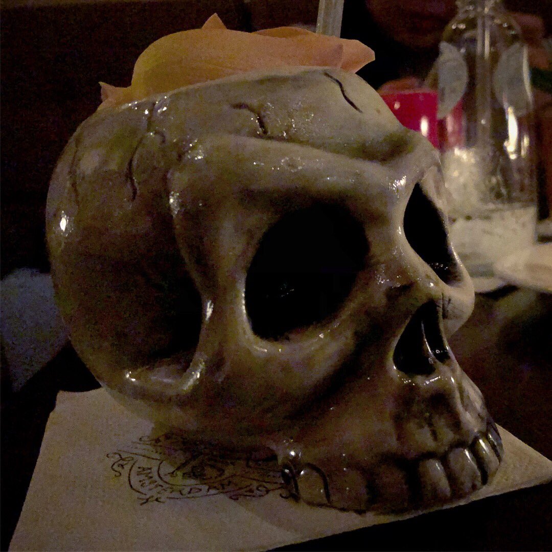 DistinguishedSpirits (@distinguishedsp) on Twitter photo LA MUERTA
via <a href="/talesandspirits/">Tales & Spirits</a>
Basically a Mexican Zombie, only with a blend of mezcals, tequilas and Liqueurs that have been fat-washed with avocado as the base. Then it’s mixed with a house-made soda, <a href="/bittermens/">Bittermens</a> mole bitters and ginger. LA MUERTA
via <a href="/talesandspirits/">Tales & Spirits</a>
Basically a Mexican Zombie, only with a blend of mezcals, tequilas and Liqueurs that have been fat-washed with avocado as the base. Then it’s mixed with a house-made soda, <a href="/bittermens/">Bittermens</a> mole bitters and ginger.
