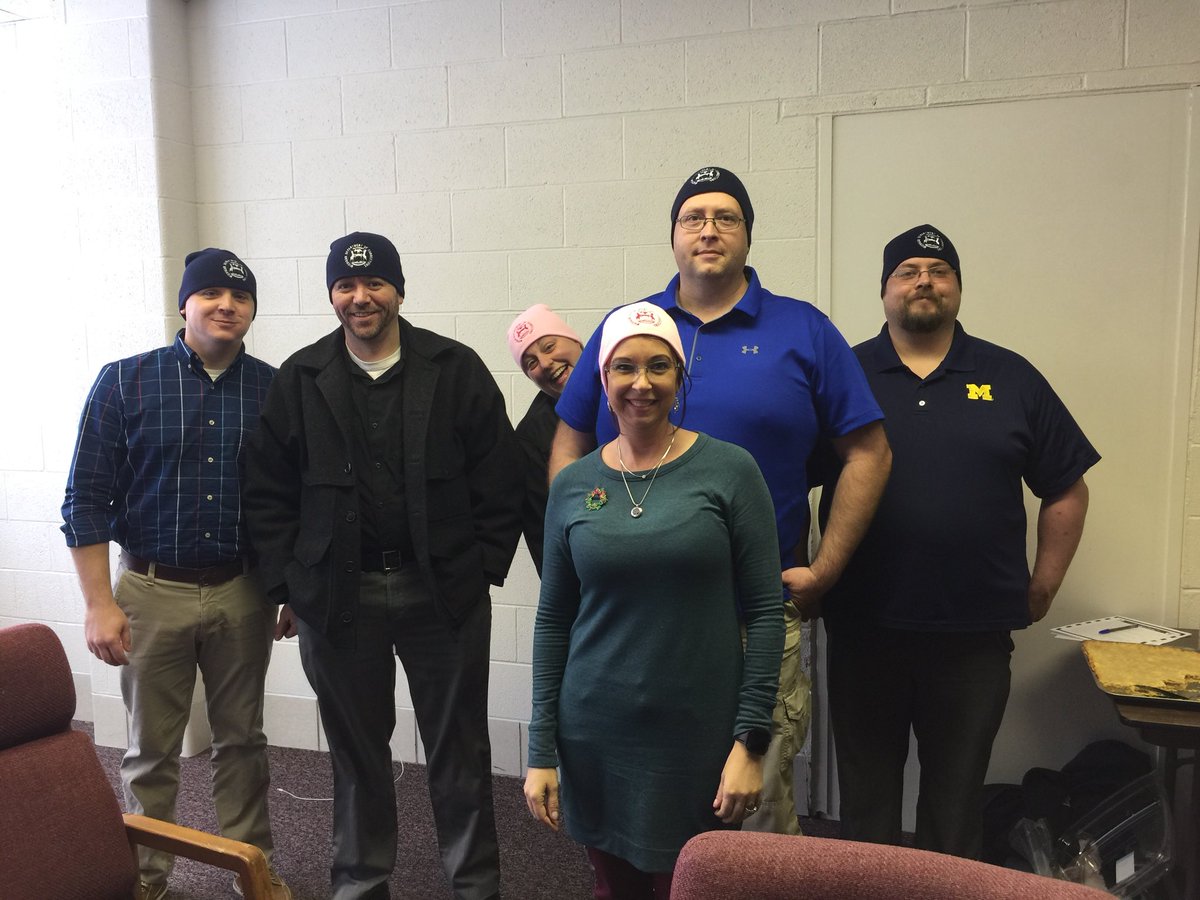 Merry Christmas from Mecosta, Osceola &amp; Lake Staff. Sporting new MDOC logo hats from Busy Bees online store.