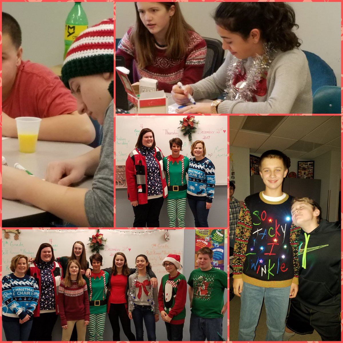 ChrisHerridge1's tweet photo. #Trojanforce Happy Holidays! Eating, sharing, music, and yes - a little coloring. https://t.co/QByDsetZIq