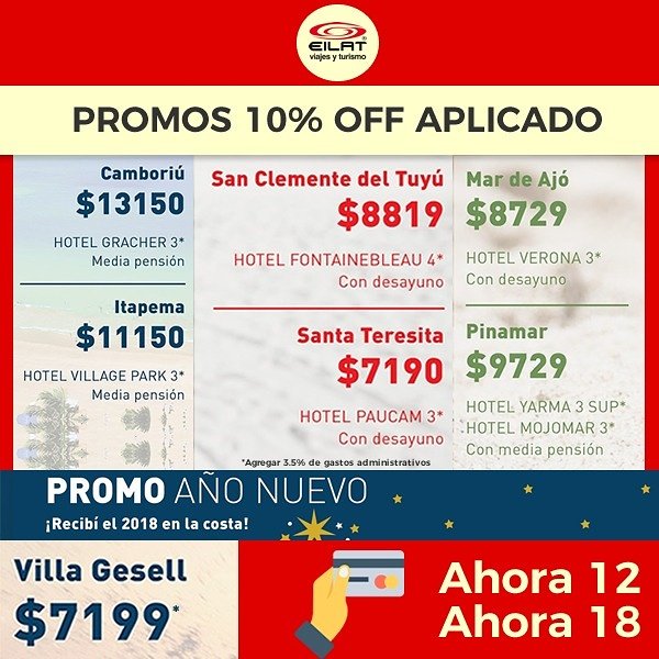 EilatViajes's tweet photo. ¡RESERVA TU LUGAR!
⚡ Últimos lugares disponibles
Salidas desde Córdoba y SantaFe
⏩ Direcciones y teléfonos de cada sucursal en nuestra web https://t.co/RLcJicBhWq https://t.co/mQtcoz758C