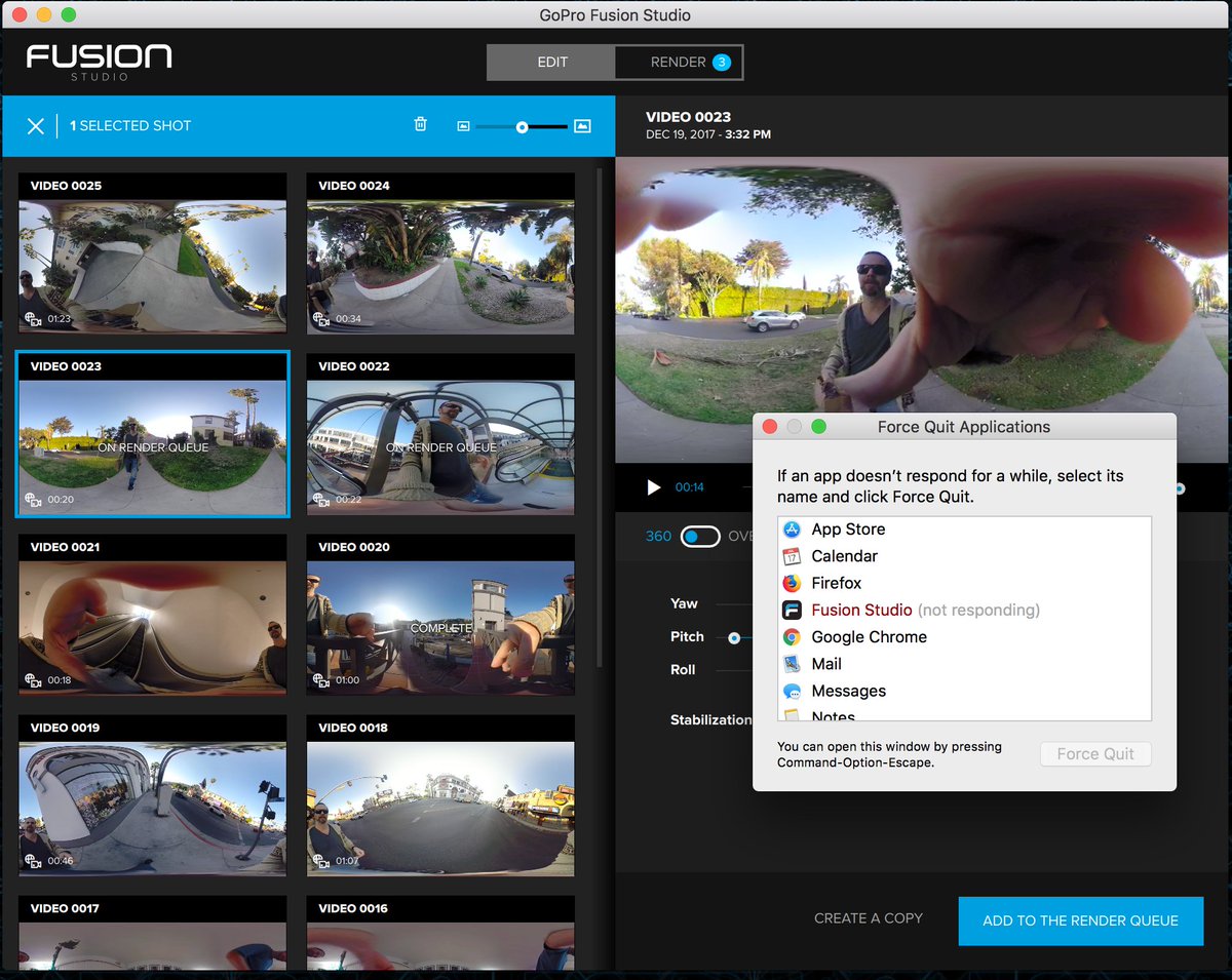 Faruk ᴵᴾᴴᴼᴺᴱᴰᴼ Besides The Countless Issues I Ve Been Experiencing I Have A Lot A Lot Of Nice Things To Say About Gopro Fusion It Is A Surprisingly Good 360