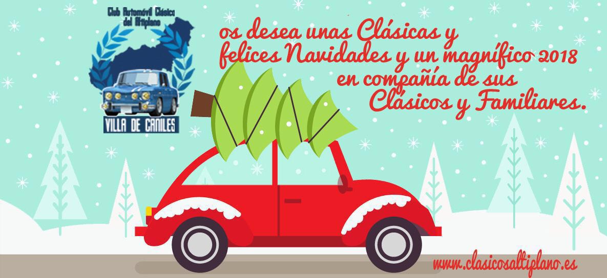 No queremos pasar estas fechas sin desearos a todos una #FelizNavidad y un próspero 2018 cargado de #CochesClásicos y buenos deseos.