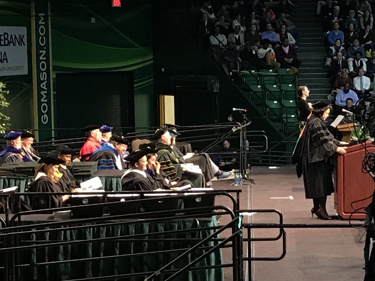 MasonAlumni's tweet photo. Inspiring words from the Hon. Petula Metzler at #MasonGrad today! #MasonAlumni #Mason2017 https://t.co/AGONctIGUY