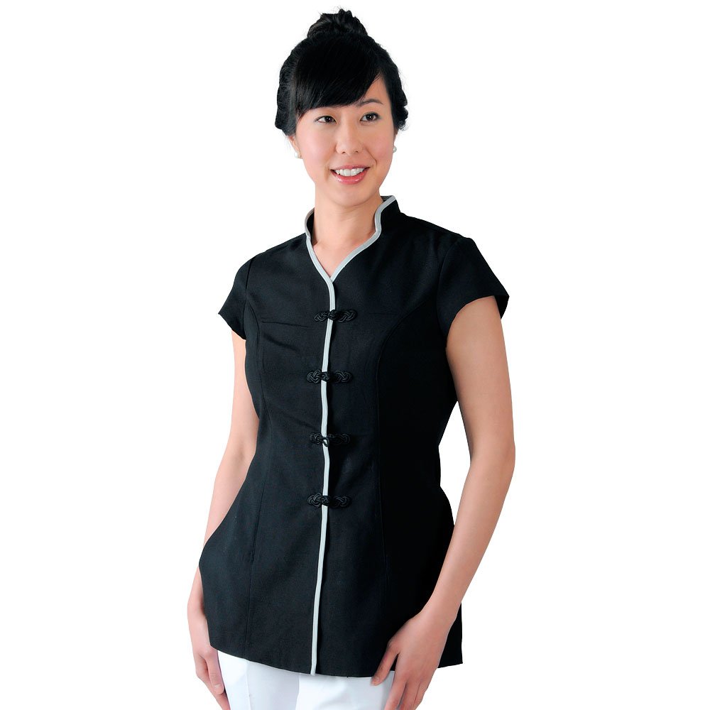 JMTBeauty1's tweet image. Product Spotlight: Short Sleeved Mandarin Style #SpaUniform. Order yours: goo.gl/Cn8Eoe 
 #Smock #Spawear #SpaApparel