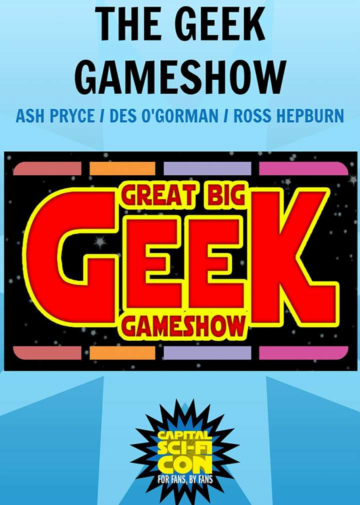 Capitalscificon's tweet photo. ***After Show Party Announcement***
Great Big Geek Gameshow comes to Capital Sci fi Con 2018!
Are you #TeamDes or #TeamRoss
#Comiccon #Charity #Geek #Gameshow #Edinburgh #Scotland #Capital #SciFi #win #2018isComing #party #CSFC2018 #CSFC #Capitalscificon #Capitalscificon2018 https://t.co/H39tZkZ4XE