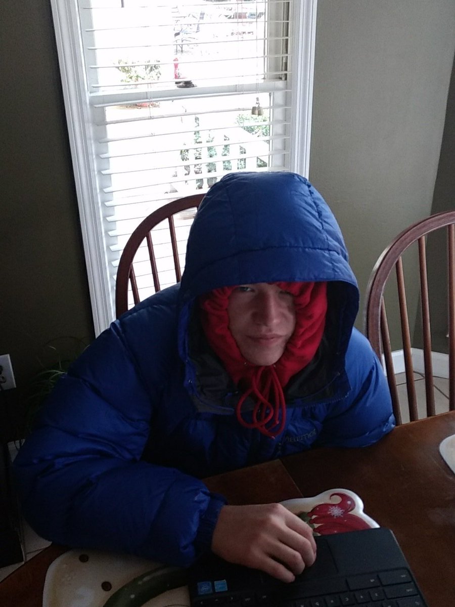 The struggle of a student athlete.
Studying while trying to lose / maintain weight for wrestling! I promise it's a balmy 72 in the house!