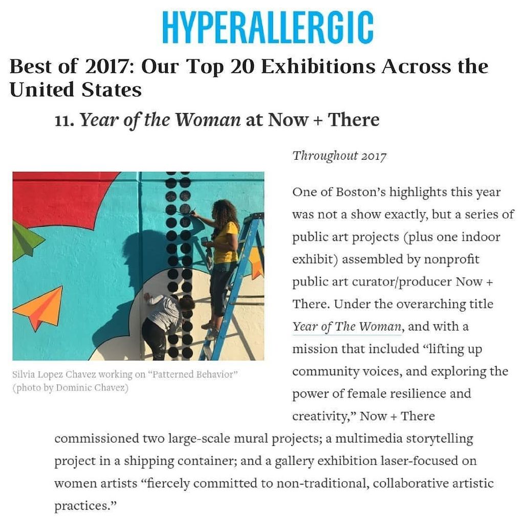 thetriennial's tweet photo. 😮 🎉💛💙❤️ -- so proud and excited to see our projects named in the top 20 in the country by @hyperallergic today! Thrilled to see @ann.lew.is @elisahhamilton @silvialopezchavez and the amazing artists of THRIVE @chanelthervil @strega_maria @evelynr… https://t.co/xko6zQOjKy https://t.co/9PA3vXuV1W