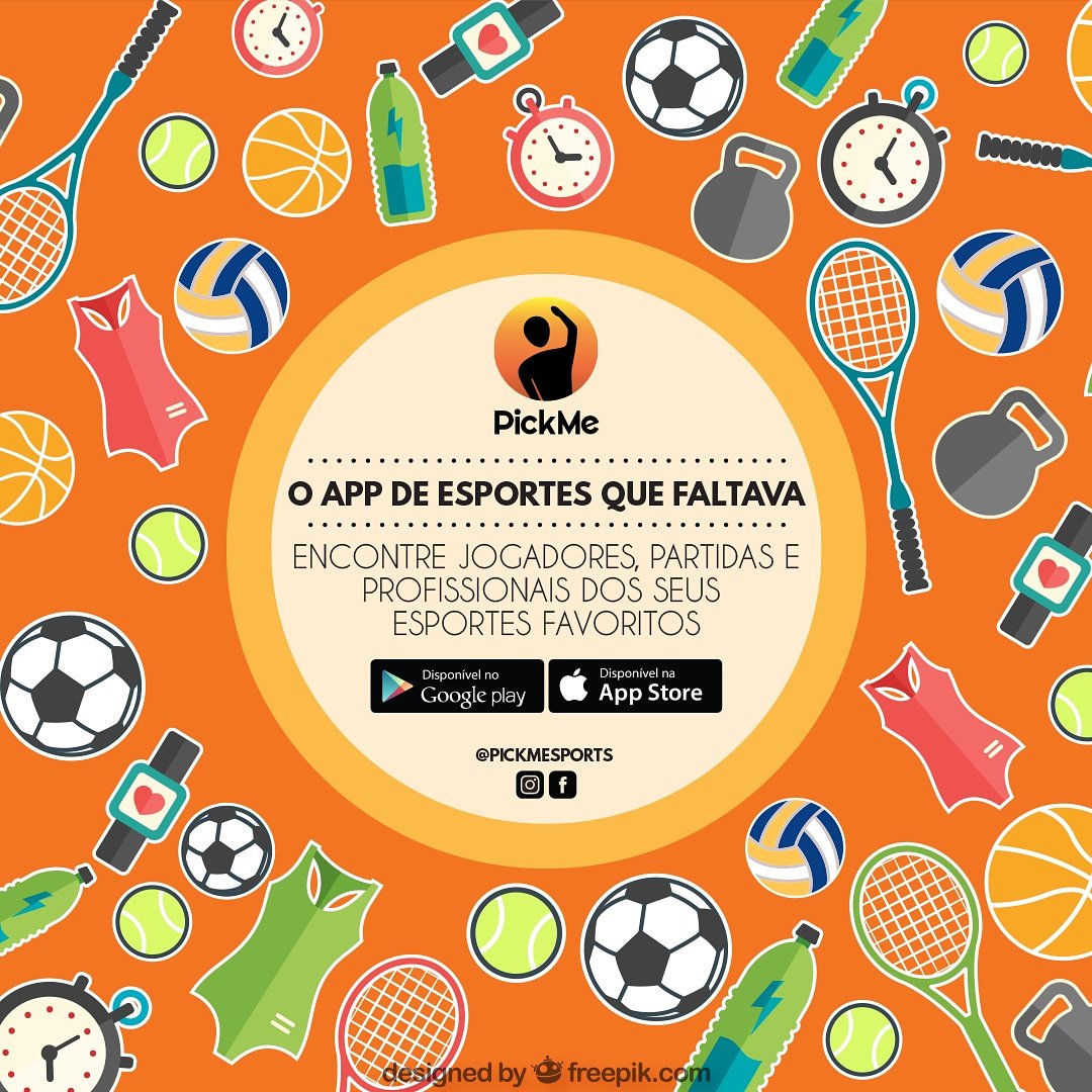 PickMeSports's tweet photo. O PickMe já está disponível para download! Chame todos seus amigos!
App Store https://t.co/Vms3Olu0bq
Play Store https://t.co/Tg4wej2RTW https://t.co/qn7HQHRZTS