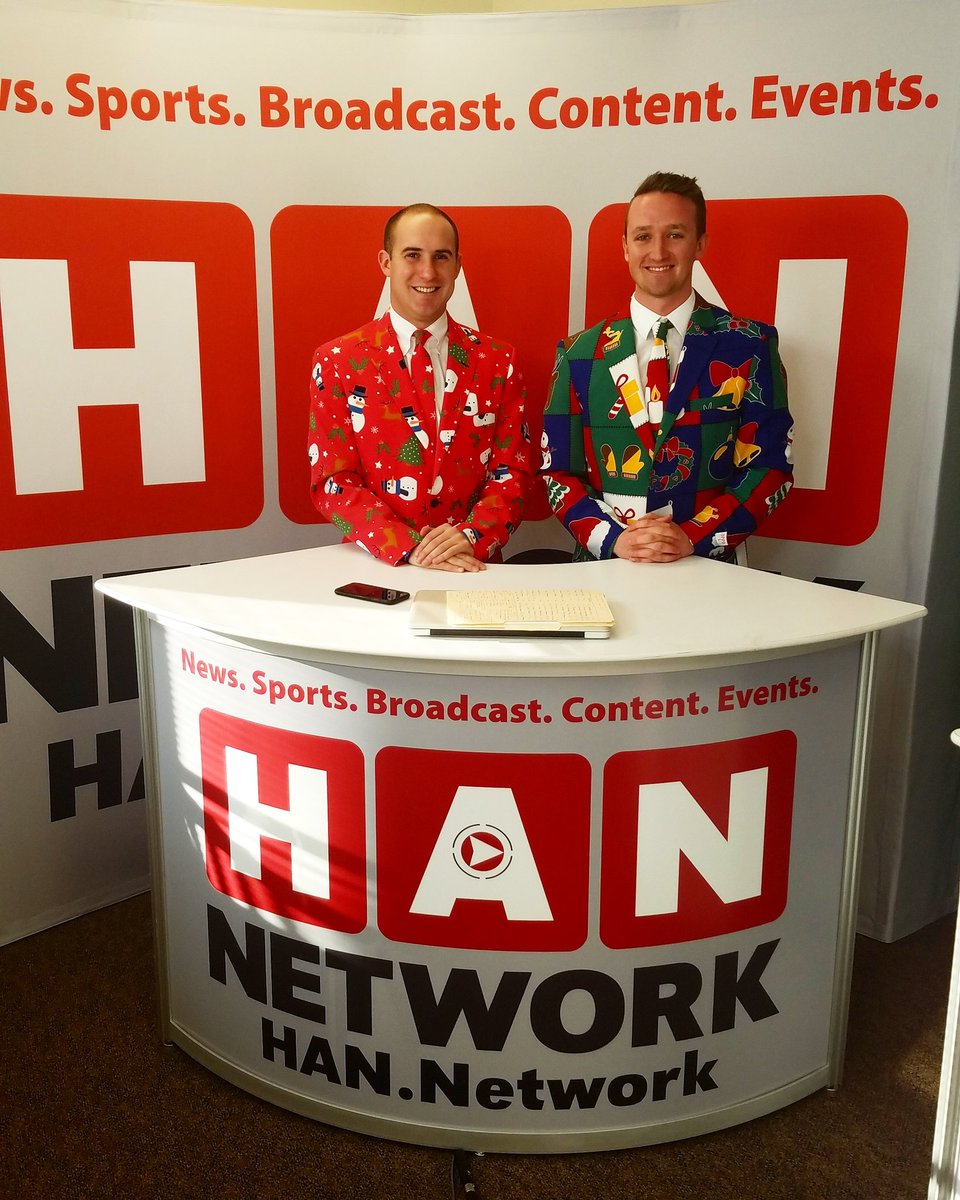 Show-Ho-Ho time! Our own Frank and Kevin are in the Christmas spirit for Nutmeg Sports this afternoon. #ctbb #cthk