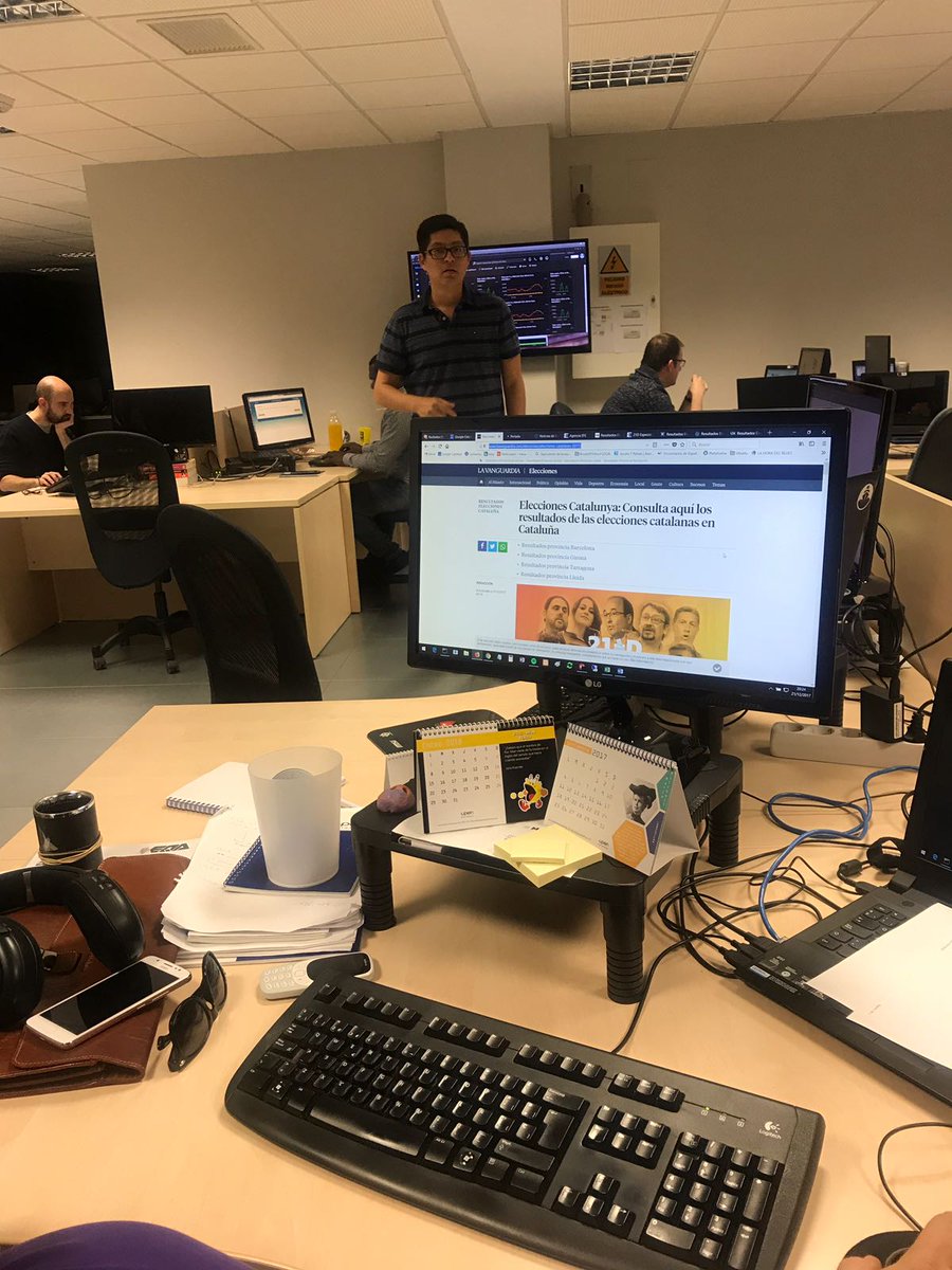 opensistemas's tweet photo. Our team, one more time, working with the 6 senses to give the results in real time for @LaVanguardia #EleccionesCataluna https://t.co/uXycabznOR