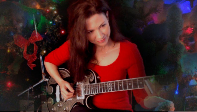 🎶 Silent Night 🎶  Video is here: Instagram.com/juliegibbmusic #ChristmasMusic #guitar