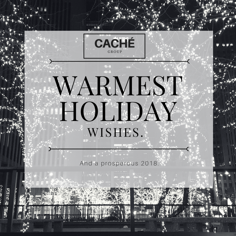 CacheGinc's tweet photo. Warmest holiday wishes &amp; prosperous 2018.
 with love from Cache Group Inc. https://t.co/xaBe6C6Sxl