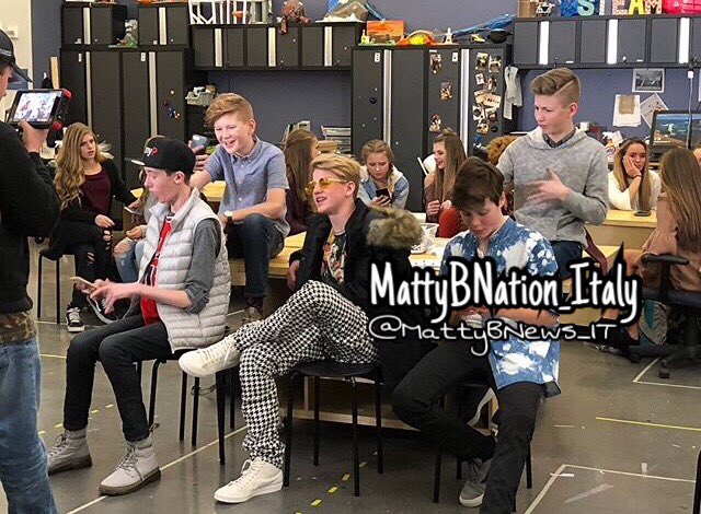 MattyBNews_IT's tweet photo. Behind the scenes of #HeyMatty!πHere there are some pics of @MattyBRaps https://t.co/cQy2uc5fme