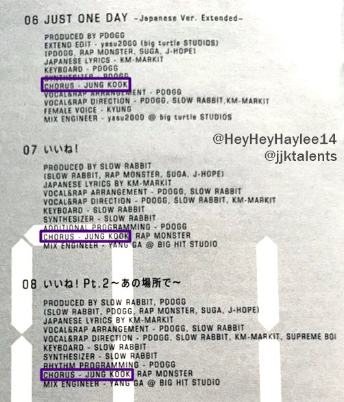 Jungkook's creditsWake Up (BTS 1st Japanese studio album)-Credits for original Japanese songs-Chorus:The StarsI Like it pt.2 Wake Up #Jungkook  #정국