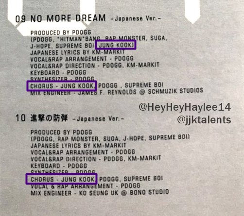 Jungkook's creditsWake Up (BTS 1st Japanese studio album)-Credits for original Japanese songs-Chorus:The StarsI Like it pt.2 Wake Up #Jungkook  #정국