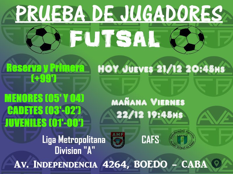 Avefa Futsal tweet media