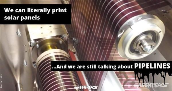 We can literally print #solar panels and yet we're still talking about pipelines: buff.ly/2BGYJpT

#cdnpoli #bcpoli #NoKXL #NoDAPL #StopKM #WaterIsLife