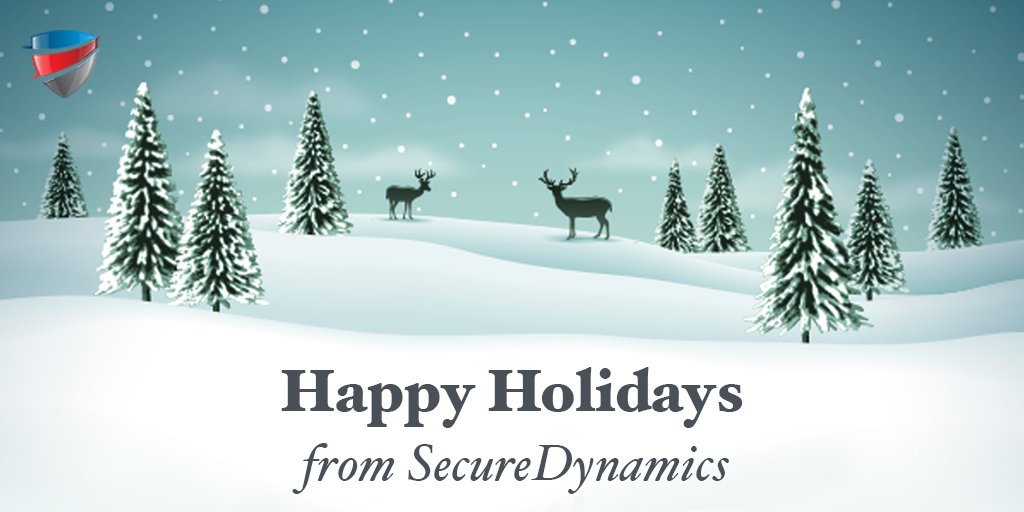 Secure_Dynamics's tweet photo. SecureDynamics wants to wish you and yours the happiest of holiday seasons! 
#happyholidays https://t.co/zHfSe1z686