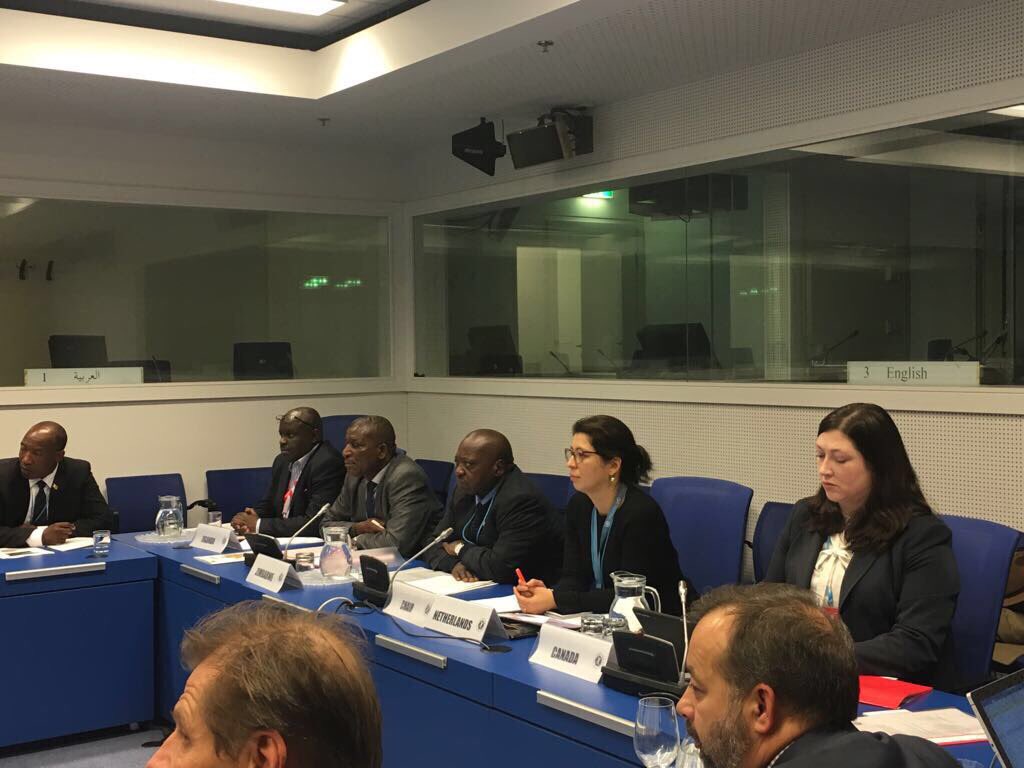 sachisays's tweet photo. It has been a true honour to chair the Committee on Cooperation & Assistance of the #minebantreaty over the past year. A big thank you to my fellow Committee members of #Canada #Algérie and #Uganda. Now #NL is moving on to the Art. 5 Implementation Committee. Looking fw! #16MSP https://t.co/bC2Tywuql1