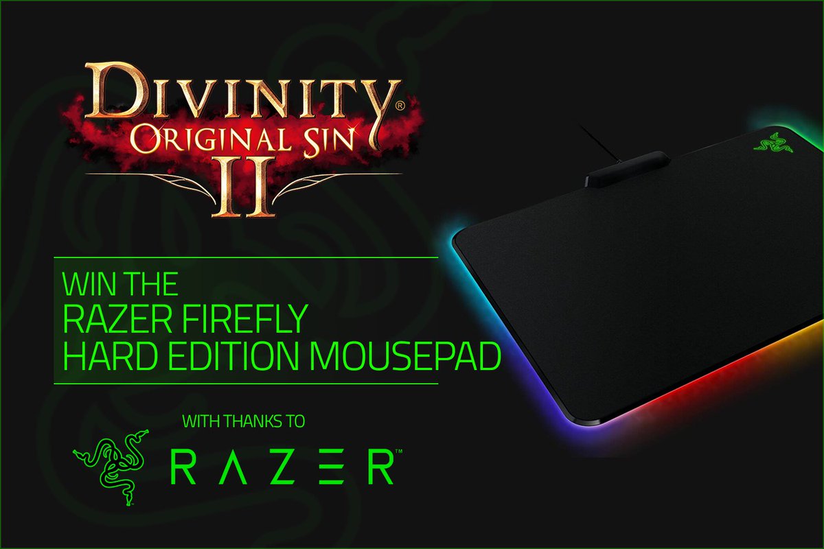 Our final raffle of the Larian Advent Calendar is here! 

Win a <a href="/Razer/">R Λ Z Ξ R</a> Firefly Hard Edition Mouse Mat! Follow us &amp; RT to enter! (You can enter twice if you find us on Facebook)