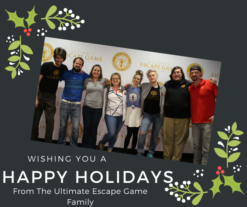 iEscapedDallas's tweet photo. From our family to yours, Happy Holidays, and may your new year be filled with plenty of new adventure, excitement, and a lot of puzzles! https://t.co/2hI4AaBEfJ