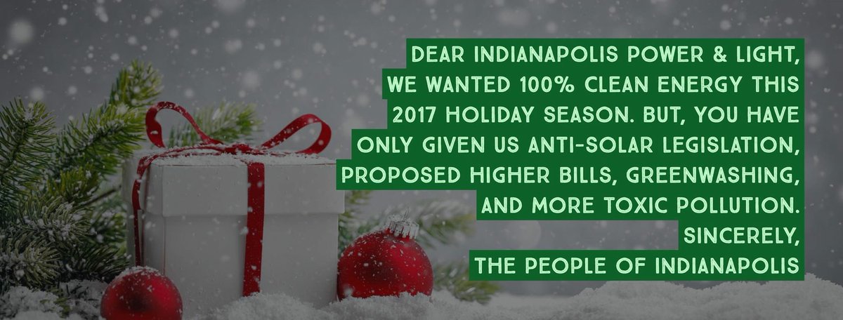 Today at 4:30 join us at @IPLPower HQ on the circle to say #dontscroogeindiana #repowerindiana
