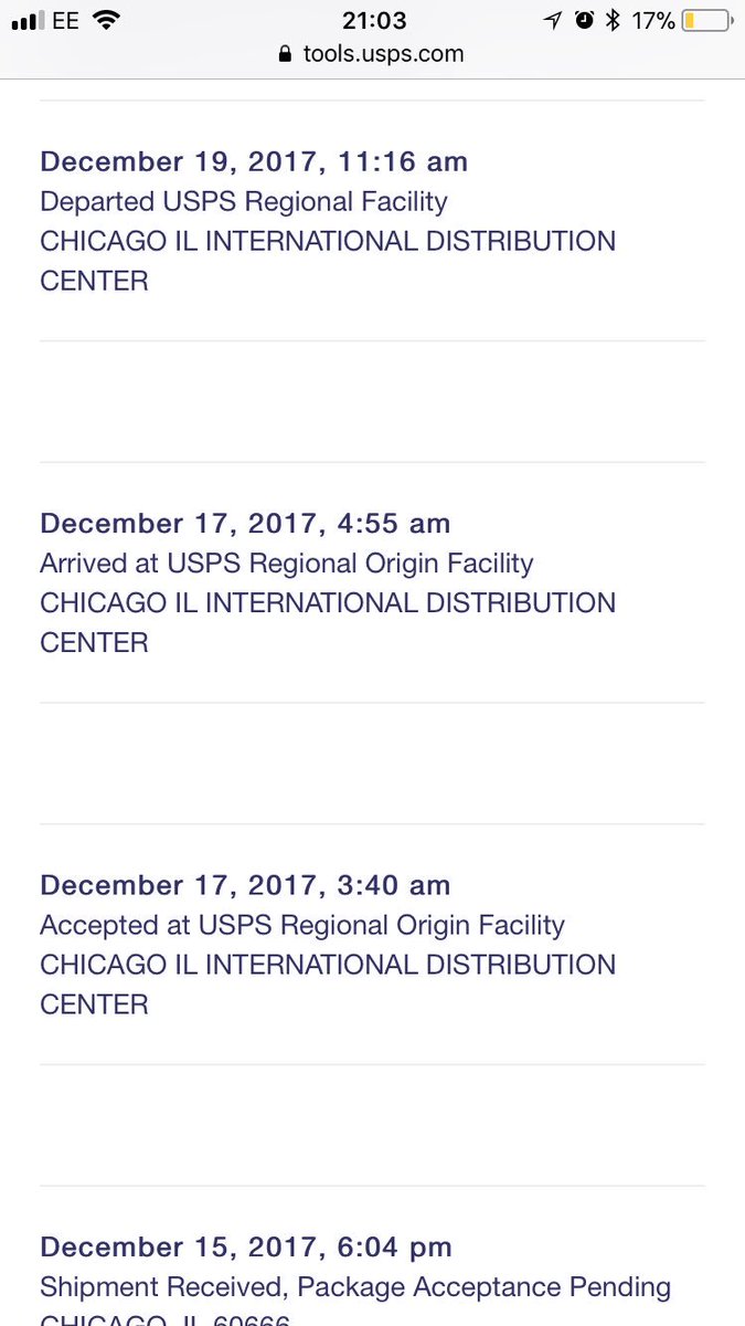 Nat Lockwood Usps Uspshelp Everyday Since 15th Dec Tracking Says Parcel Just Left The Usa So Where Is It Am I Going To Get It Saying Just Left Usa