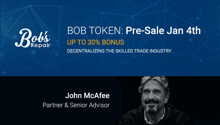 Bobsrepair.com #AIRDROP! We will be giving out 300,000 tokens to the first 3000 users prior to starting our January 4th Pre-Sale. Simply follow/retweet us on Twitter and join our telegram t.me/bobtoken   SPREAD THE WORD!#tothemoon Form: goo.gl/forms/Y6jUY8VN…