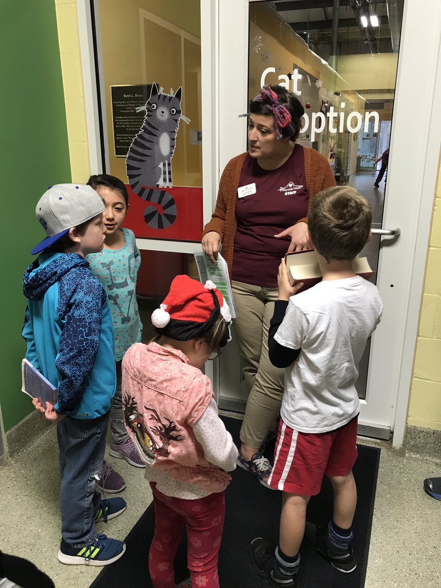 dzstra's tweet photo. On the first day of break, some students and their lovely parents met at Wayside Waifs to drop off the blankets we made at our winter party! Great tour! #readingtocats #rberoadrunner #centersd #collaboration https://t.co/Zj5SPdJScn