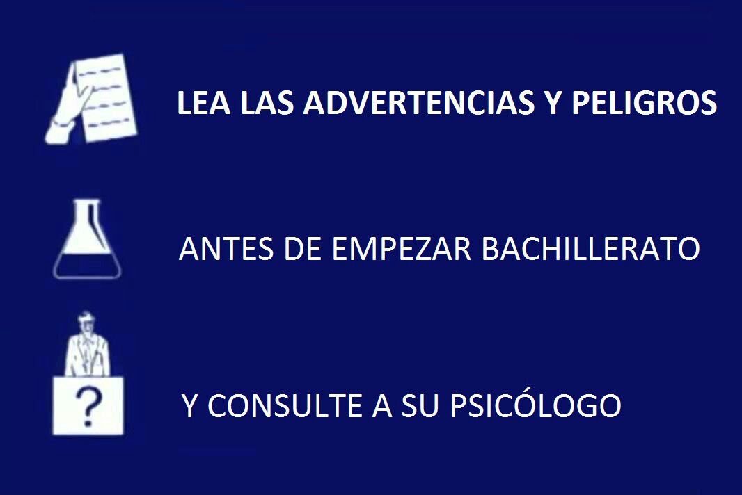 Bachillerato, descripción gráfica