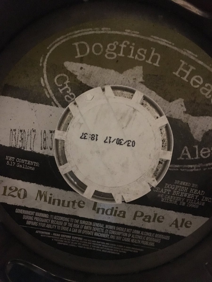 theheadkeeper's tweet photo. Just tapped @dogfishbeer 120 minute https://t.co/KYcNoXNWkO