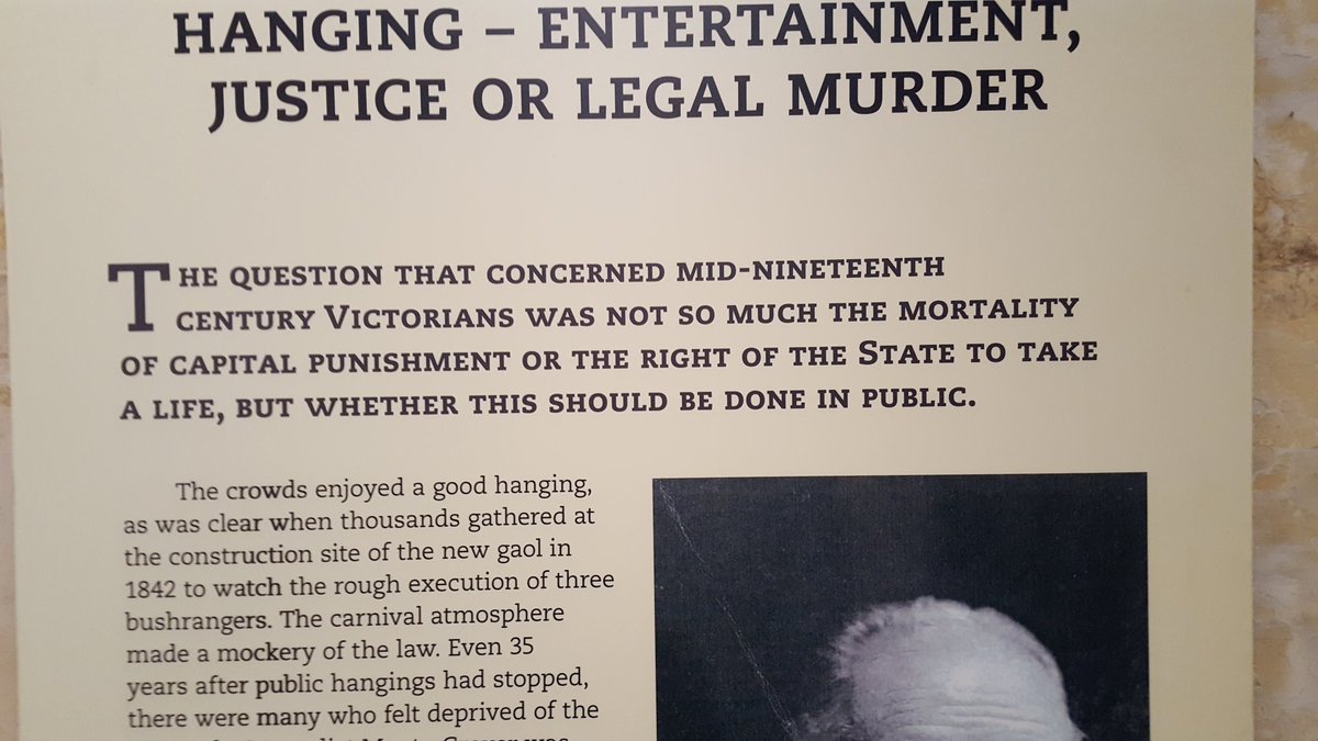 In Old Melbourne Gaol, spot the ironic typo.