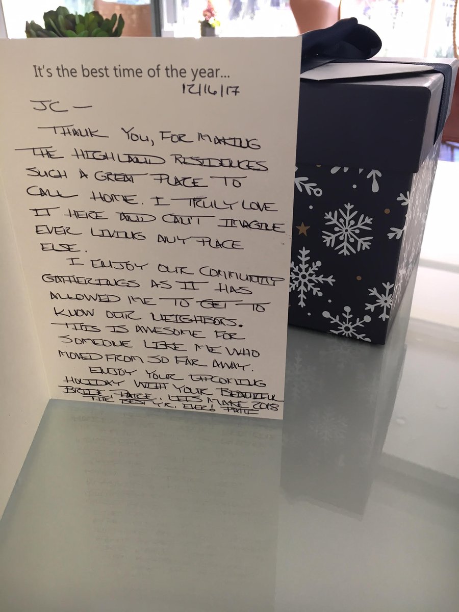 HLWDHighland's tweet photo. This made our day, we take pride in providing our community with an amazing experience here at The Highland Residences! β¨ #Proud2BeLMC https://t.co/6iAYn9GUiP