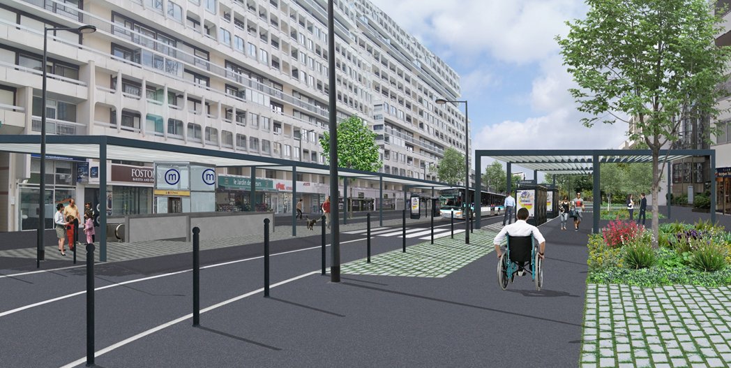 emmanuel_couet's tweet photo. Voici la future station Colombier ⬇️. Un accès urbain redessiné et apaisé au profit des vélos et des bus ! 🚲🚍🌳#ConseilRM #ligneb #metro #RennesMetropole https://t.co/VSFXIAgI15
