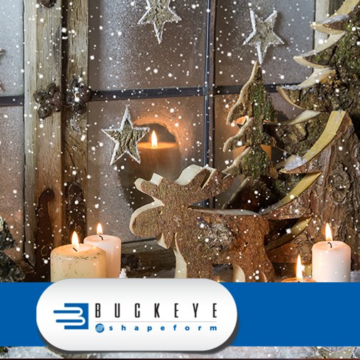 Buckeyeshape's tweet photo. From our family to yours, #HappyHolidays from all of us here at Buckeye Shapeform! https://t.co/FogK7Ys2gX
