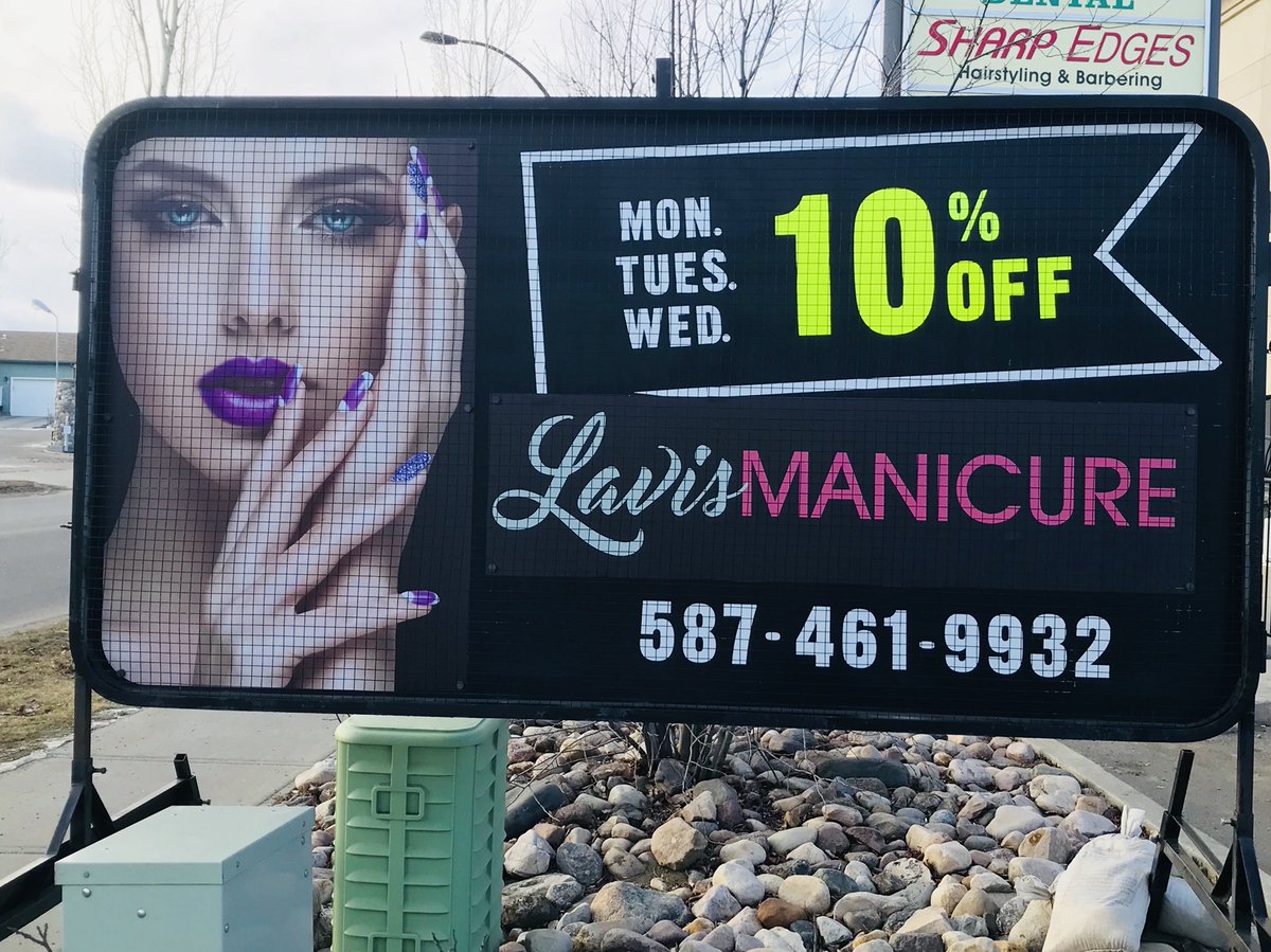 #manicure #pedicure #sprucegrove #magnetsigns