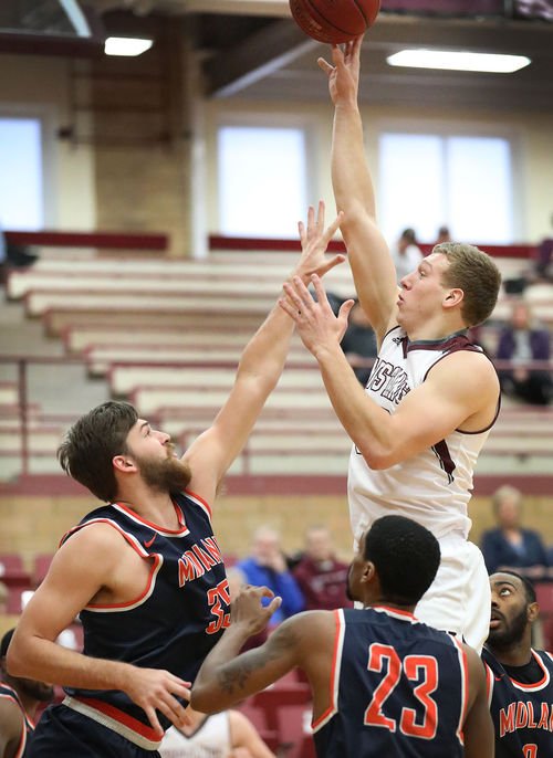 prestonhoman's tweet photo. Proud to announce that I will be continuing my academic and basketball career at Morningside College! Thank you to all of the football and basketball coaches that recruited me! #RollStangs https://t.co/DyIvsvS0I8