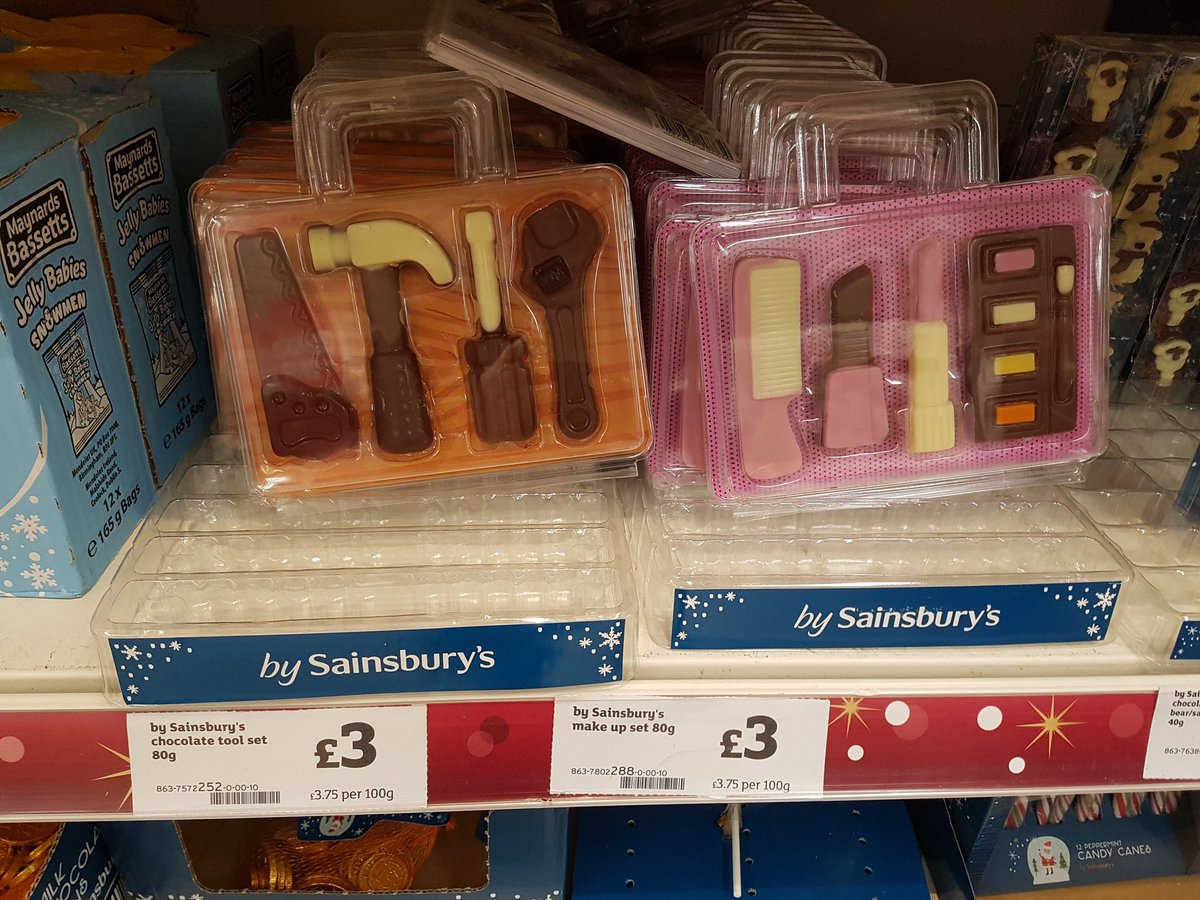 RokChk83's tweet photo. @sainsburys @GenderDiary @LetToysBeToys Whether these are for children or adults, I would never buy them! Awful! #endgenderstereotyping https://t.co/rI2sWXkyKm