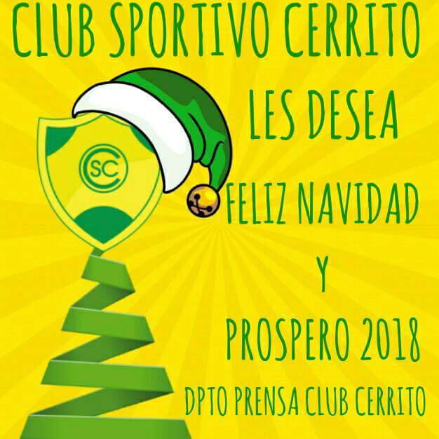 SportivoCerrito's tweet photo. El Club Sportivo Cerrito les desea a todos felices fiestas! https://t.co/k6kPyP4Old