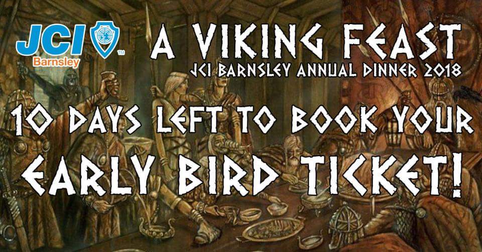 There’s still 10 days to book your place at our Annual Dinner in January at the early bird ticket price - just book via Eventbrite: jcibarnsleyad2018.eventbrite.co.uk