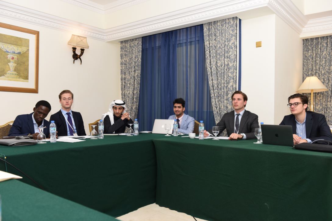 G200Association's tweet photo. Committee II of the #G200YouthSummit tried to work out New Strategies for Financial Sector and World Economy. Chaired by Mr. Steven Blessing Ackah, participants introduced their suggestions on how to overcome global market barriers and reduce income inequality https://t.co/RWJcub5jBe