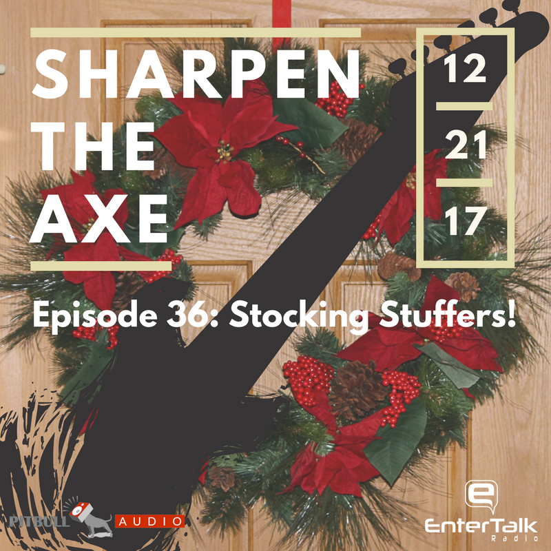 Changing_Stage's tweet photo. Holiday themed episode of Sharpen the AXE tonight, Dec. 21 at 6pm, PST on EnterTalk Radio.  Get ideas for presents for your musician friends, it's not too late!  See more at https://t.co/fm5hmljoTF and https://t.co/x4yl7jyRgo! https://t.co/jsjHJEzyyB