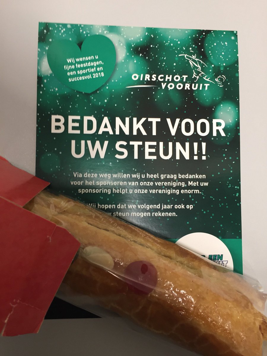 Dank <a href="/oirschotvooruit/">Oirschot Vooruit</a> voor de aardige en lekkere kerstattentie 👍🏼