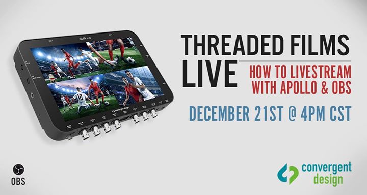 Now Live! 
How to LiveStream with Apollo and OBS! 
facebook.com/threadedfilmsc…