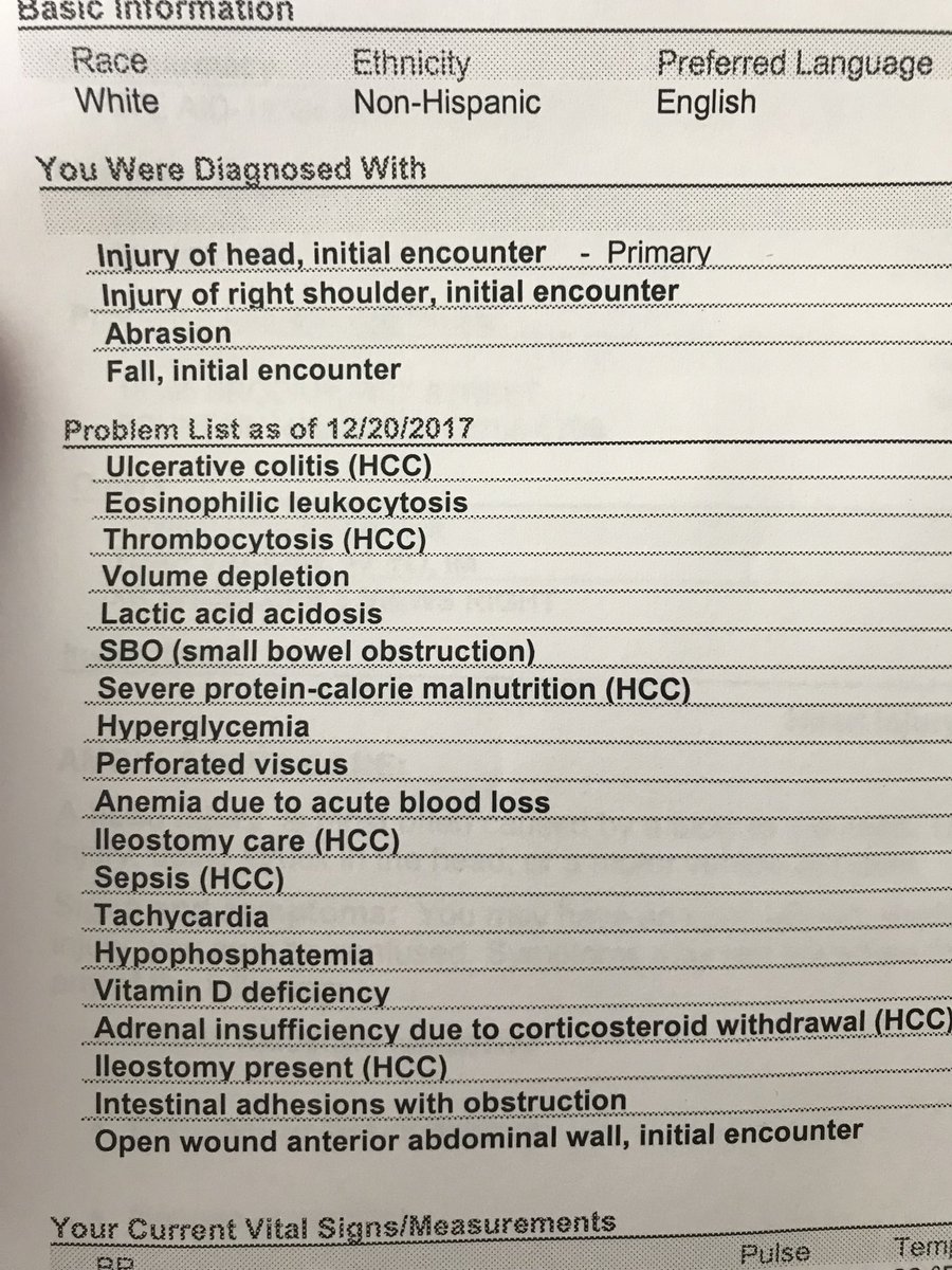 devereauxp's tweet image. Love when I go to the doctors and they print my recent medical history and give me my “problem list”. #IGotProblems