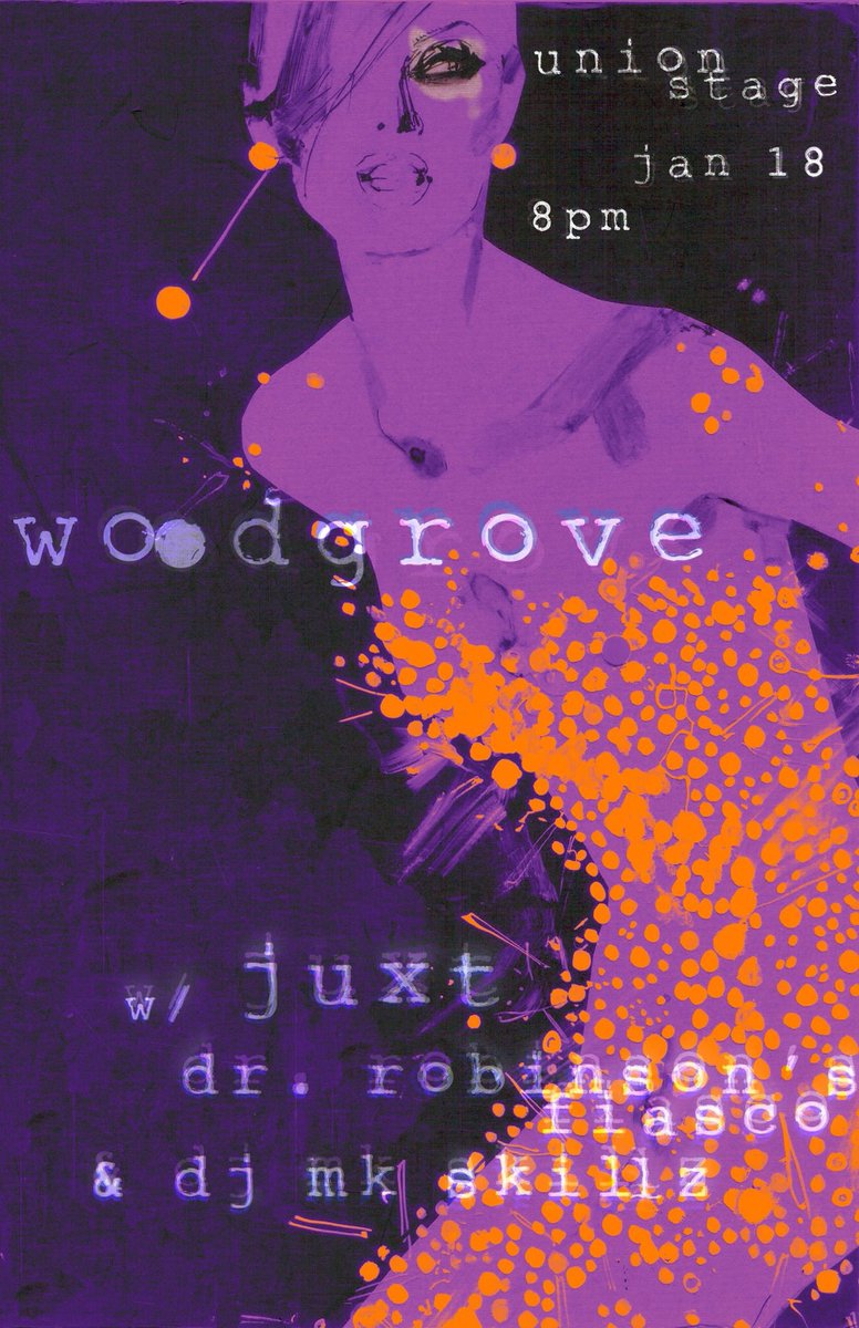 justwoodgrove's tweet photo. If 2017 wasn’t your year (or anybody’s, let’s be honest) at least 2018 can start off right when we head to @unionstage with @JUXTBAND and @DRFband on Jan 18th. Let us play sad fuzzy music to you until you feel...well, if not better, different https://t.co/K5tjg3Bw7P