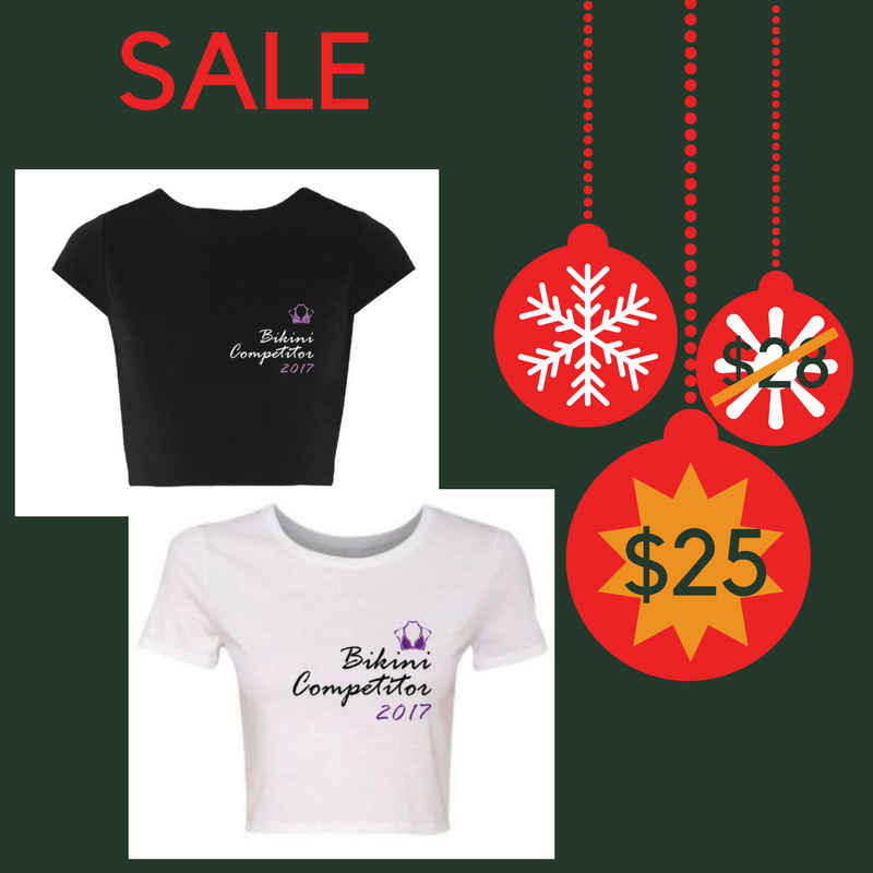 EleiraFit's tweet photo. We’ve got a few more deals to tell you about! Only in December! You can purchase this pretty crop top #BikiniCompetitor T-shirt for $25 only! Refresh your look for a gym!#Fitness #npc #ukup #ifbb https://t.co/2rpccdHYiT